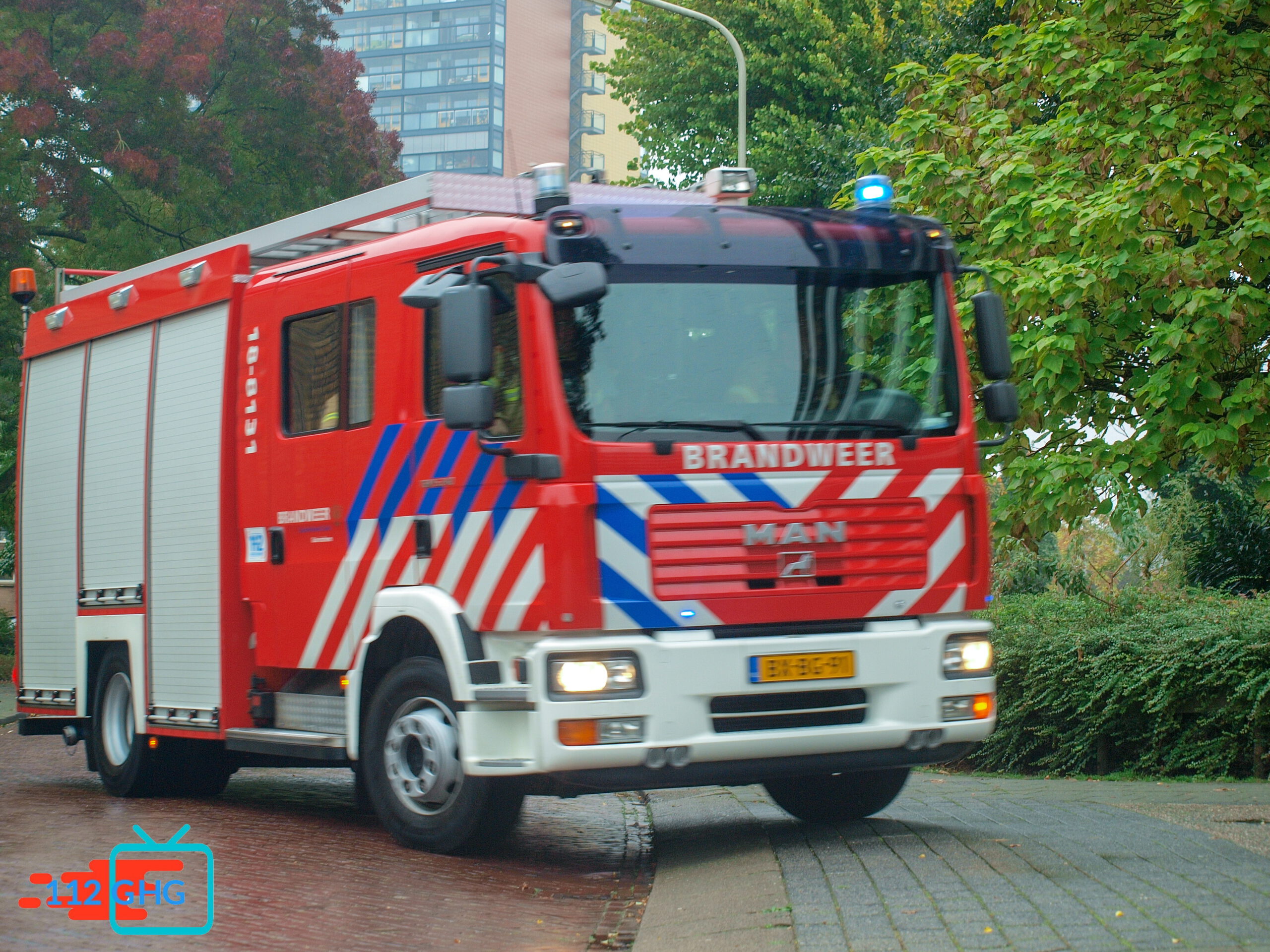 geur Hick meubilair Trainingen met sirene en zwaailichten (25 - 30 okt.) - 1-1-2 Gorinchem /  Hardinxveld-Giessendam